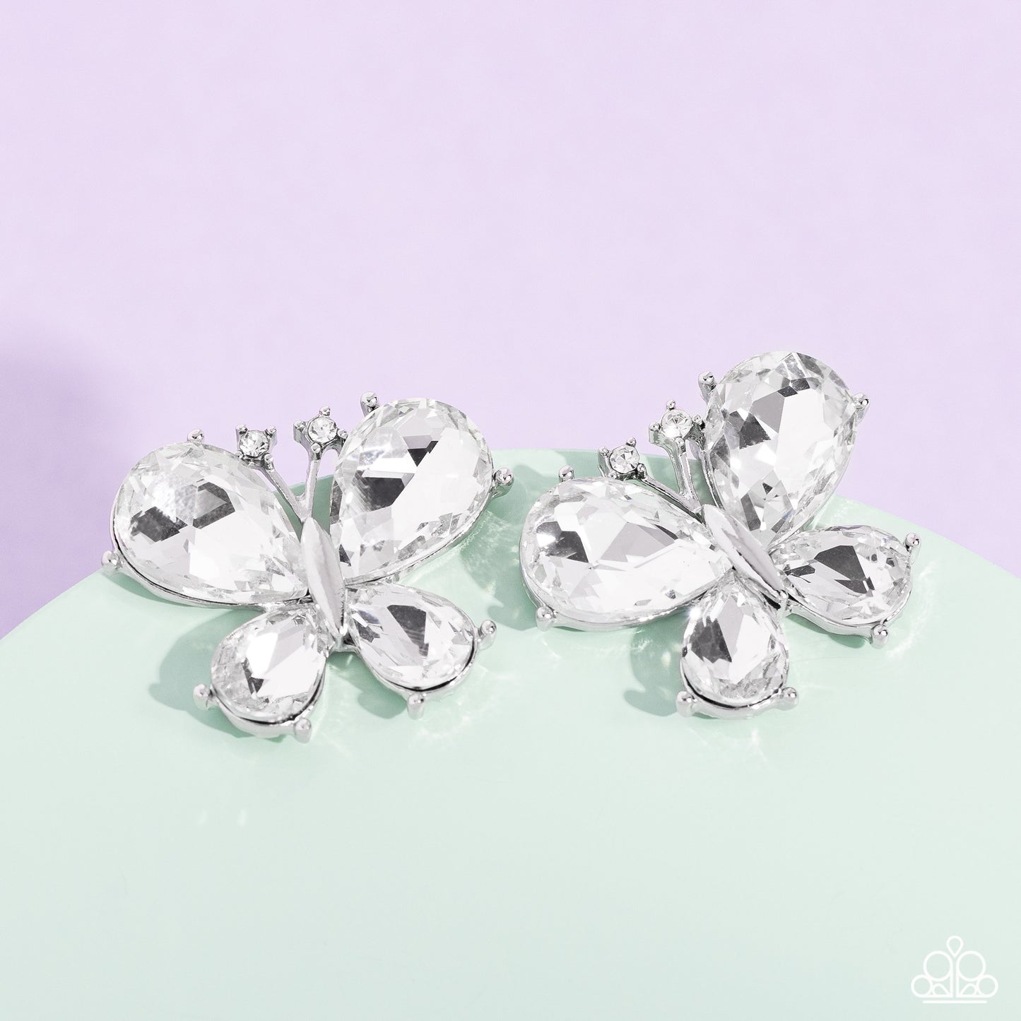 Winged Whimsy - White Earring