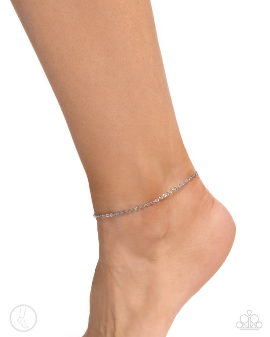 Pampered Pondering - Silver anklet