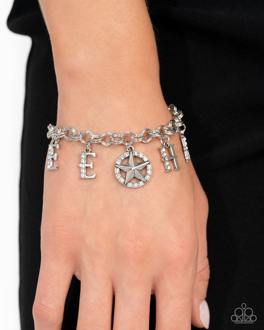 Yeehaw Yell - White Bracelet