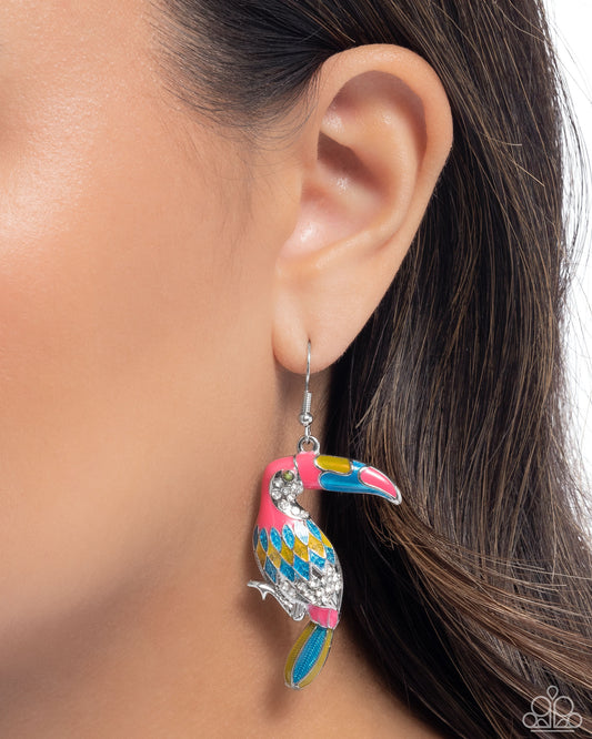 Toucan Tourist - Pink Earring