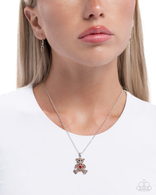 Twinkling Teddy - Multi Necklace