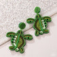 Paparazzi ♥ Turtle Tapestry - Green ♥ Post Earrings