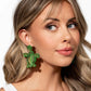 Paparazzi ♥ Turtle Tapestry - Green ♥ Post Earrings