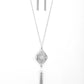 Totally Worth The TASSEL - Silver Necklace