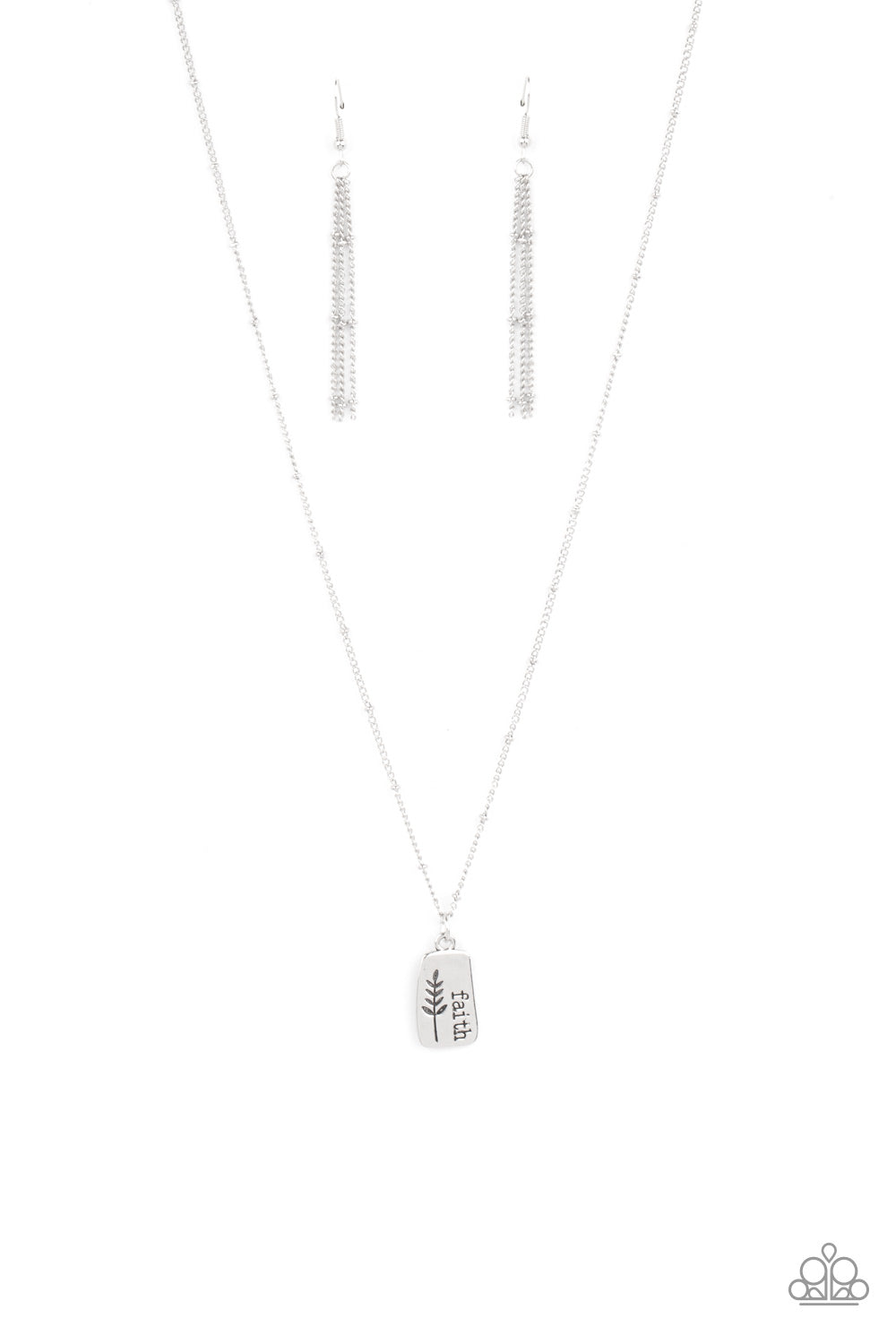 Faith Over Fear - Silver Necklace