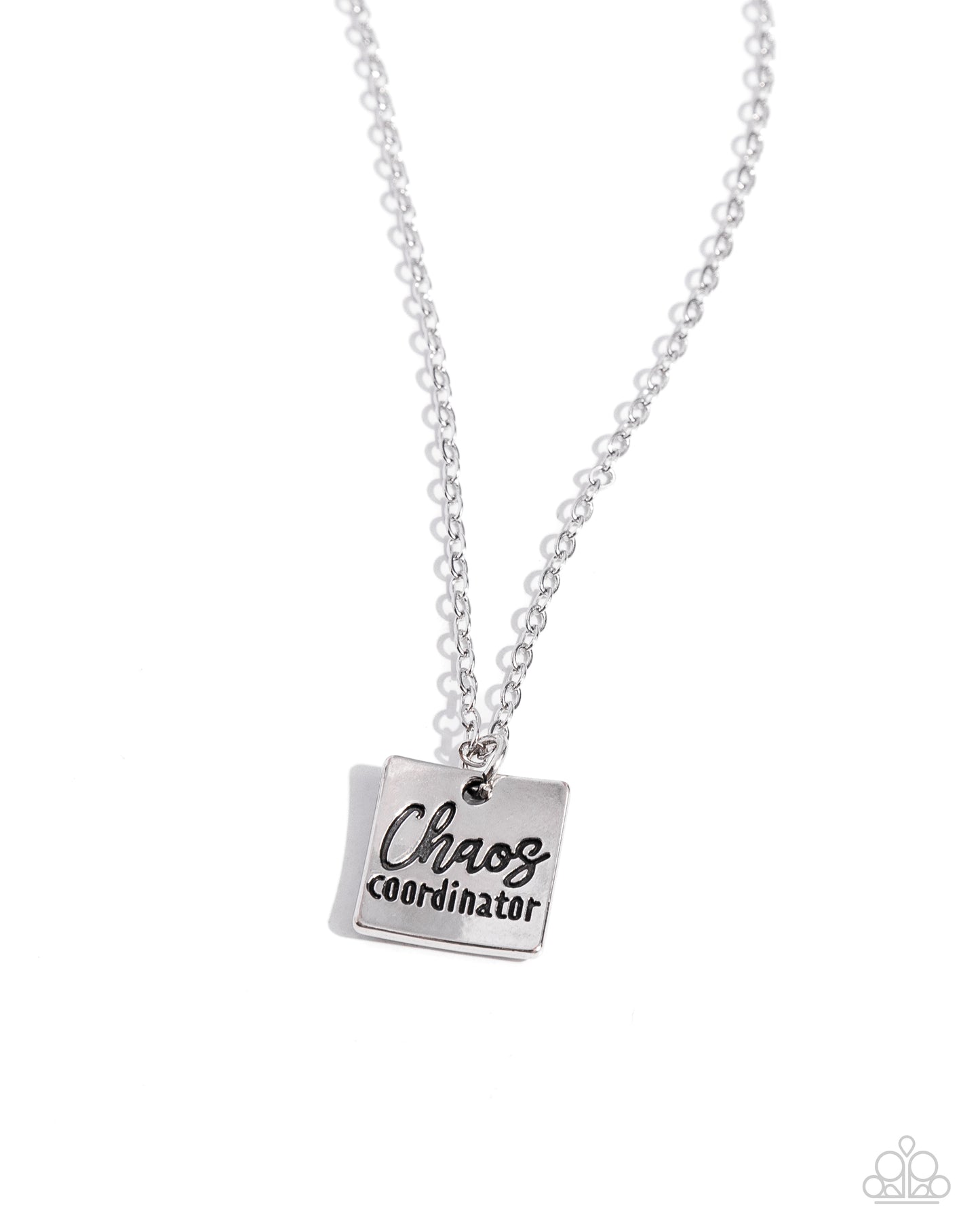 Chaos Coordinator - Silver Necklace