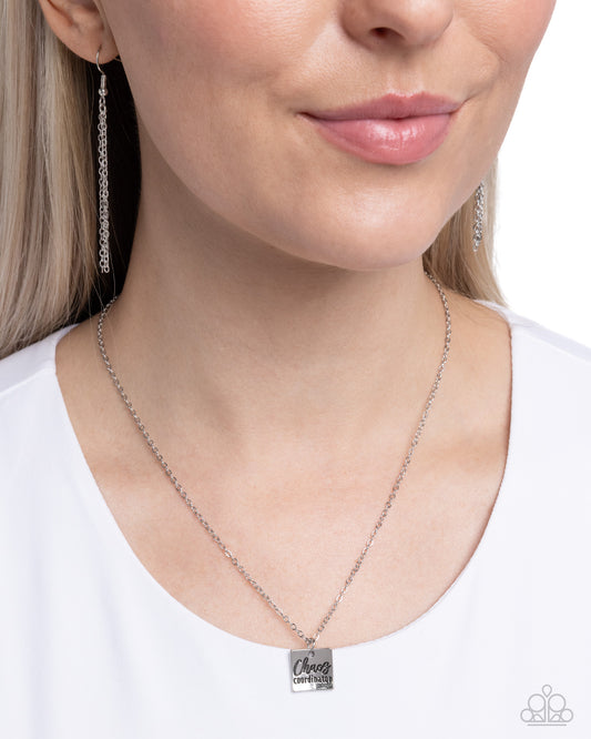 Chaos Coordinator - Silver Necklace
