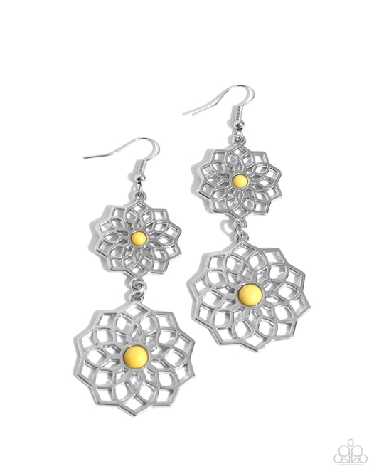 Posh Posy - Yellow Earring