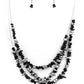 Placid Pebbles - Black Necklace