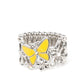 All FLUTTERED Up - Yellow  Ring