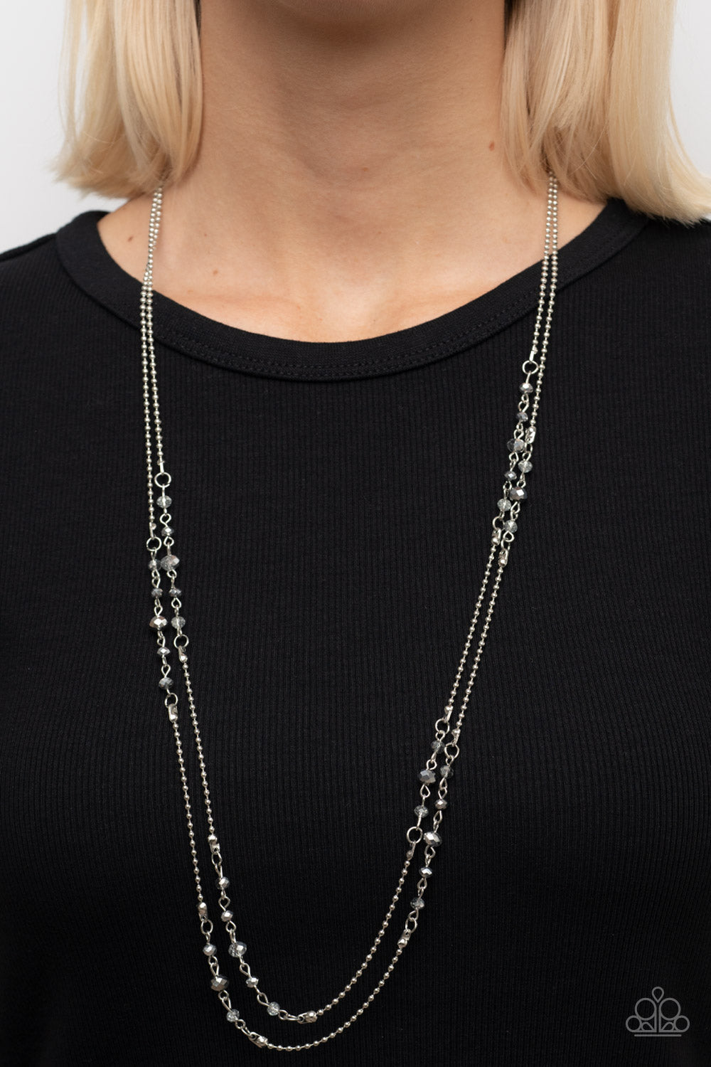 Petitely Prismatic - Silver Necklace