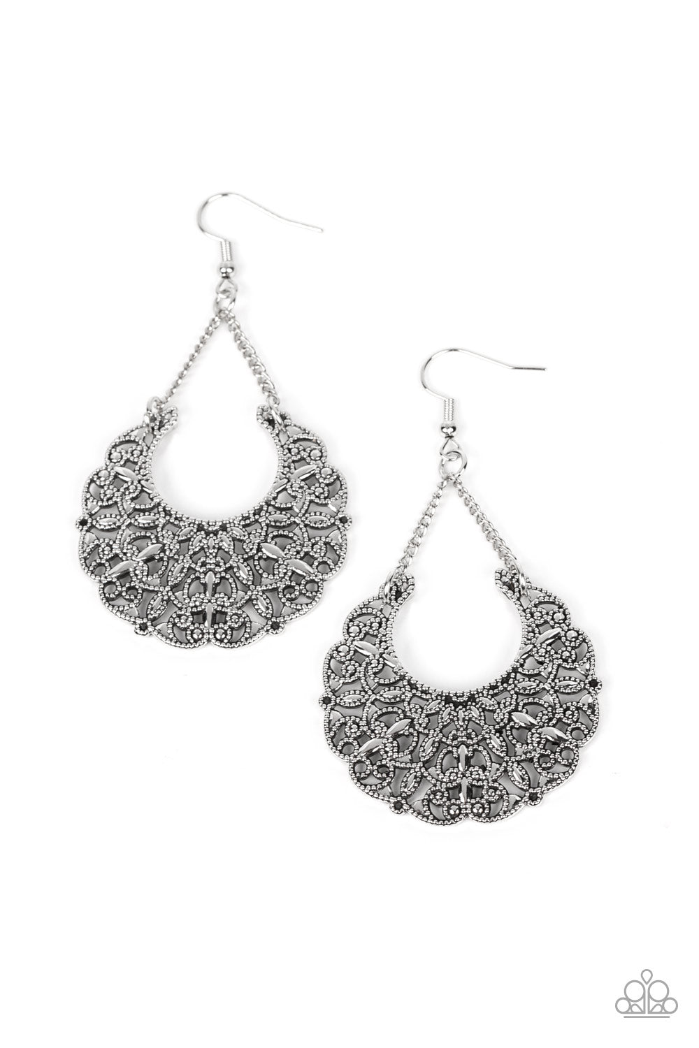 Country Cornucopia - Silver Earring