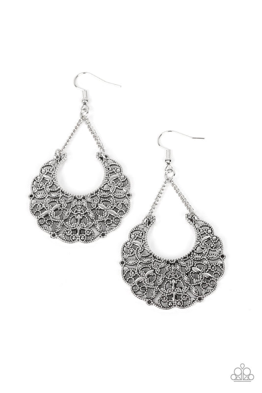 Country Cornucopia - Silver Earring