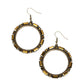 Gritty Glow - Brass Earring