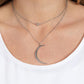 Modern Moonbeam - Silver Necklace