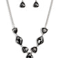 Glittering Geometrics - Silver Necklace