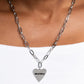 Mama Cant Buy You Love - Silver Necklace
