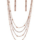 Studded Shimmer - Copper Necklace