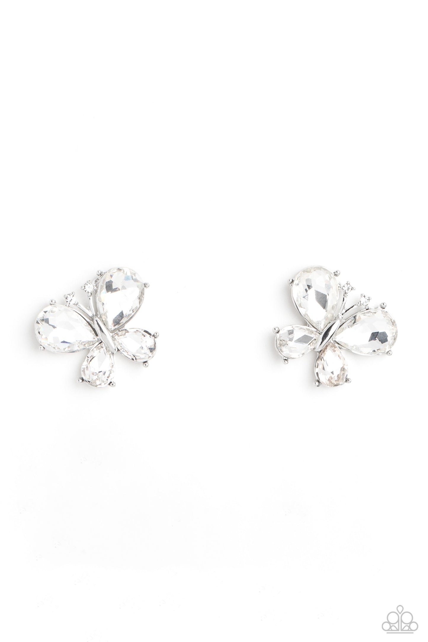 Winged Whimsy - White Earring