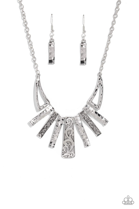 Paisley Pastime - Silver Necklace