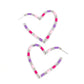 Striped Sweethearts - Pink Earring