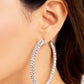 Scintillating Sass - White Earring