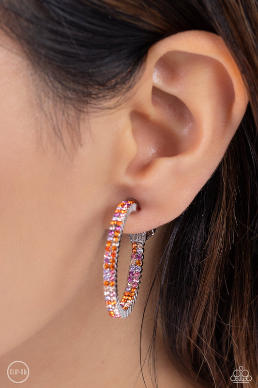 Outstanding OmbrÃ© - Orange Earring