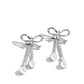 Bodacious Bow - White Earring