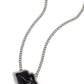 Lip Locked - Black Necklace