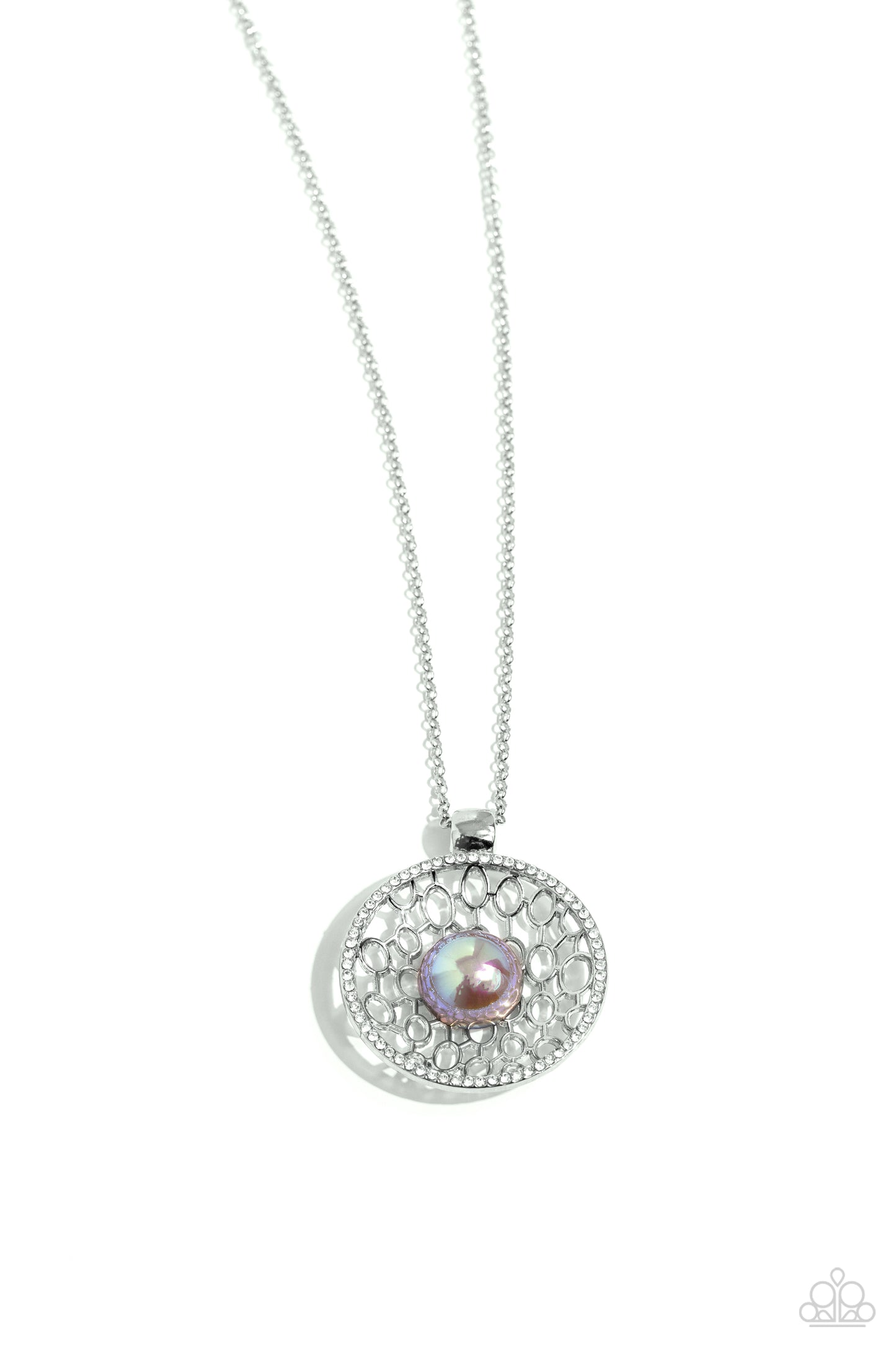 Wall Street Web - Silver Necklace