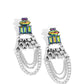 Dangling Art Deco - Multi Earring