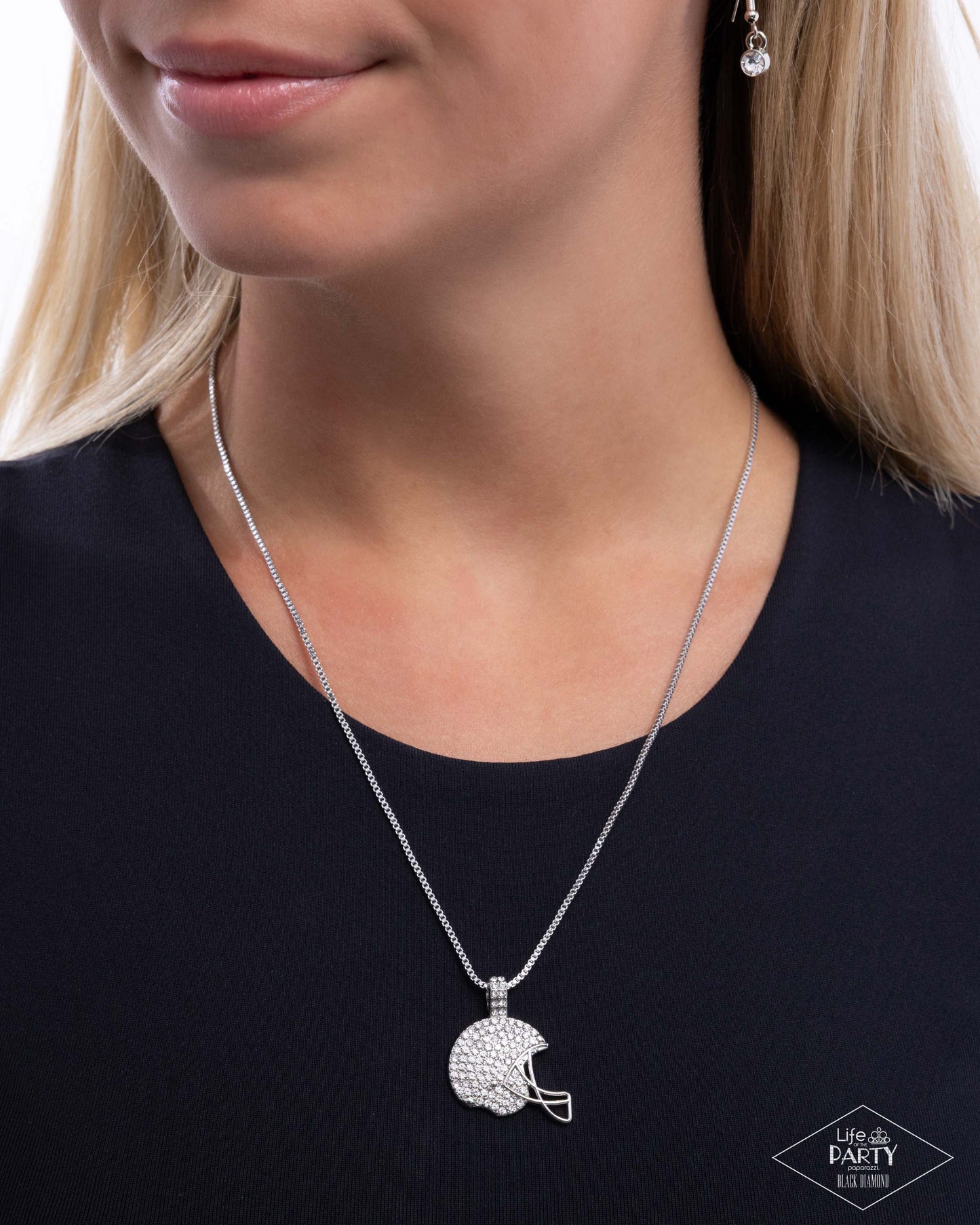 Touchdown Twinkle - White Necklace