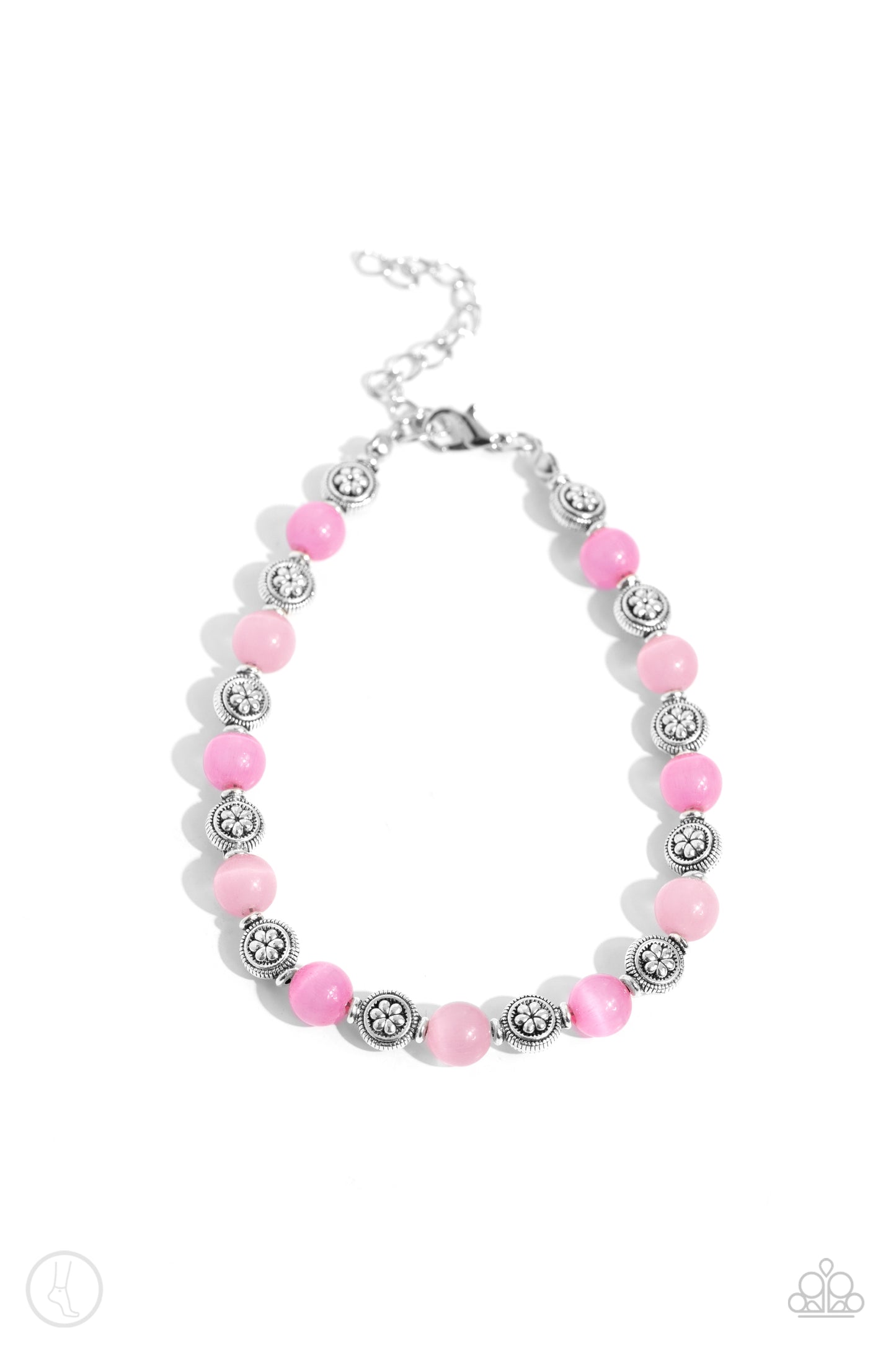 Beachy Bouquet - Pink anklet