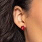 Breathtaking Birthstone - Red Earring