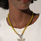 On SHIMMERING Wings - Yellow Necklace