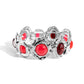 Hammered High - Red Bracelet