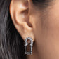 Safety Pin Secret - Black Earring