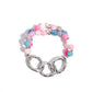 Hammered Haven - Pink Bracelet