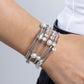 Showtime Sparkle - White Bracelet