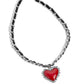 Austere Attraction - Red Necklace
