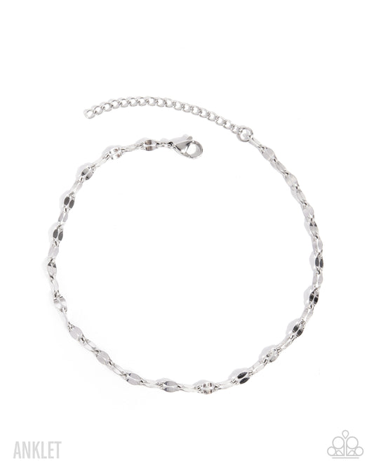 Relaxed Radiance - Silver anklet