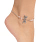 Dragonfly Dawn - Pink anklet