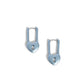 Pampered Padlock - Blue Earring
