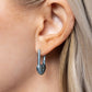 Pampered Padlock - Blue Earring