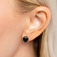 Sweetheart Stunner - Black Earring