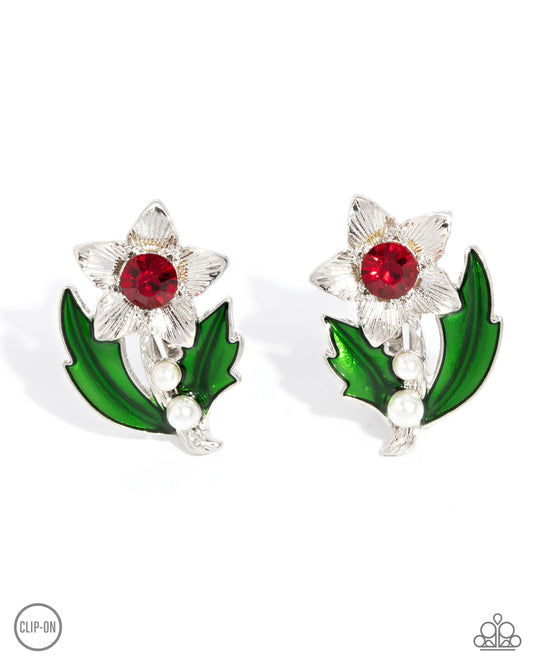 Gardening Guest - Red Earring