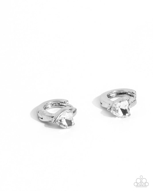 Tenuous Touch - White Earring