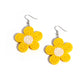Seed Bead Vibrancy - Yellow Earring