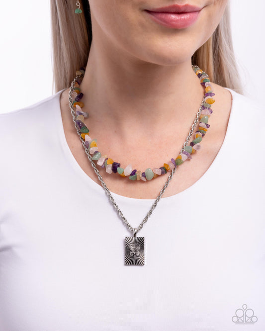Transformational Tiers - Green Necklace