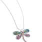 Dragonfly Defiance - Purple Necklace
